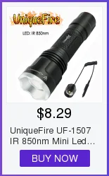 Uniquefire 1503-4715 S IR 850 охотничий светодиодный фонарь инфракрасного ночного видения Водонепроницаемая лампа фонарь дизайн 3 режима