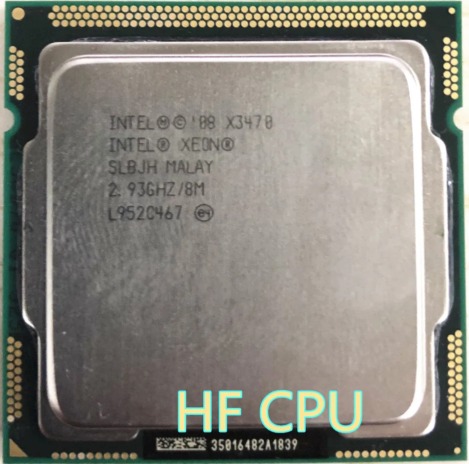 Центральный процессор lntel X3470 четыре ядра 2 93 ГГц LGA 1156 95 Вт 8 Мб кэш-памяти ЦП для