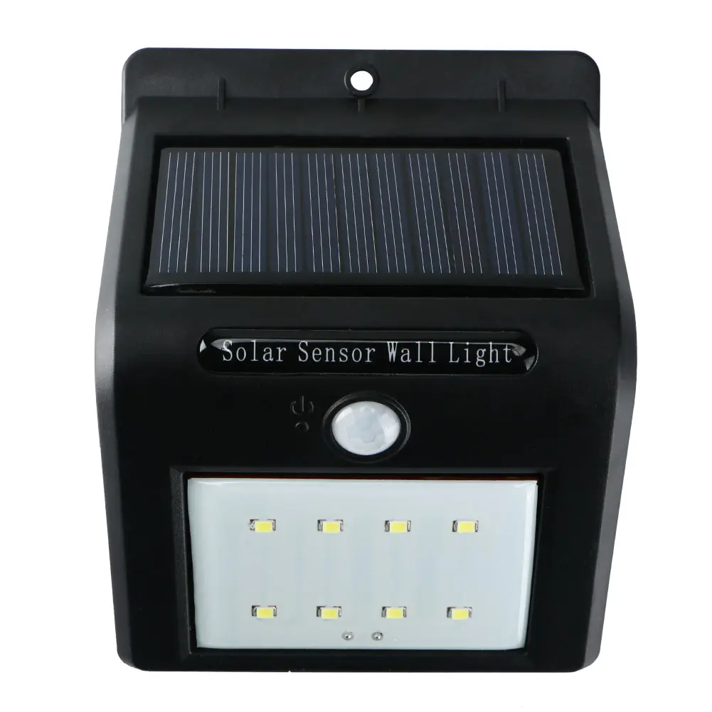 Уличный водонепроницаемый датчик движения PIR на солнечной батарее светодиодный