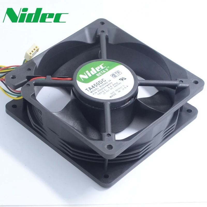 Nidec TA450DC B34262 34 12V 0.8A 12038 12 см 120 мм большой воздушный поток вентилятор охлаждения