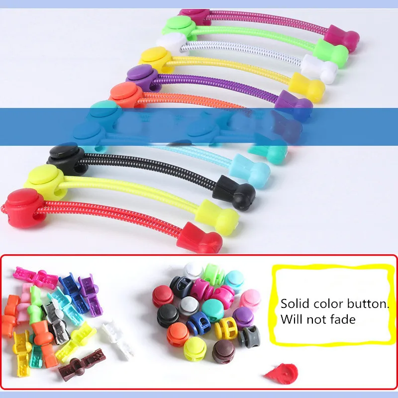 Adult Lazy Elastic Stretching Lock Lace Sneaker ShoeLaces Shoe Laces Shoestrings Fit Running/Jogging/Triathlone | Дом и сад