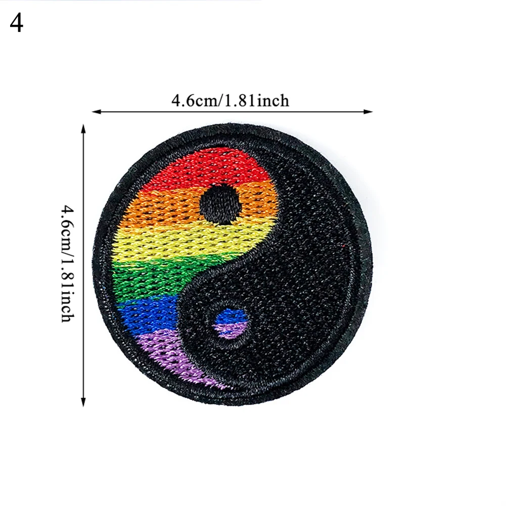 

1pcs Rainbow Iron On Patches For Clothing Gay Pride Embroidered Patch Sticker Creative DIY Sewing Appliques Parches Bordados