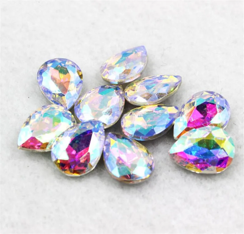 100 шт случайных смешанных размеров и цветов с заостренным задним дном