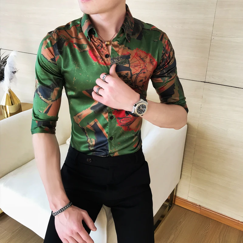 Мужские Гавайские рубашки с коротким рукавом мужские летние camisa masculina модные