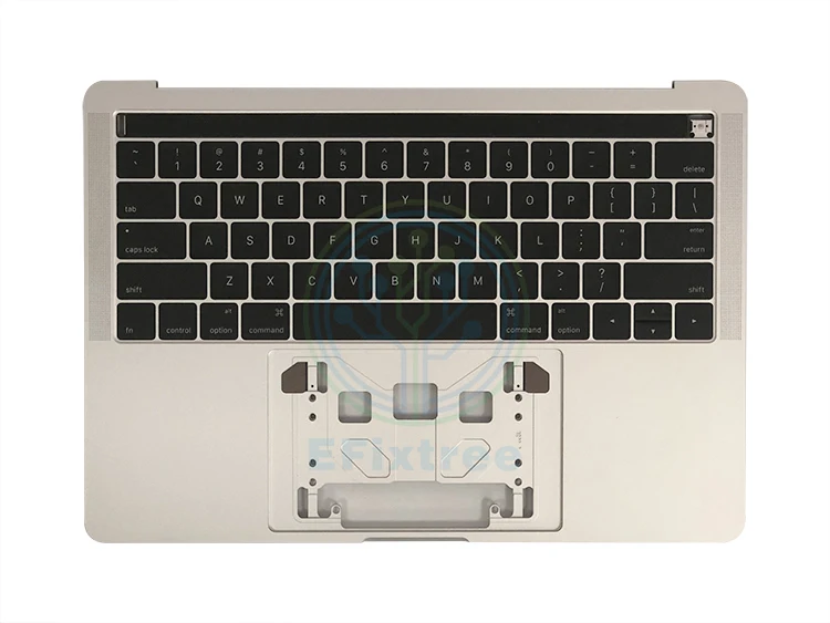 Нам Серебряный верх чехол C чехол Корпус Упор для рук Macbook retina 13' дюймовая A1706 Топ чехол с раскладка клавиатуры год на английском языке