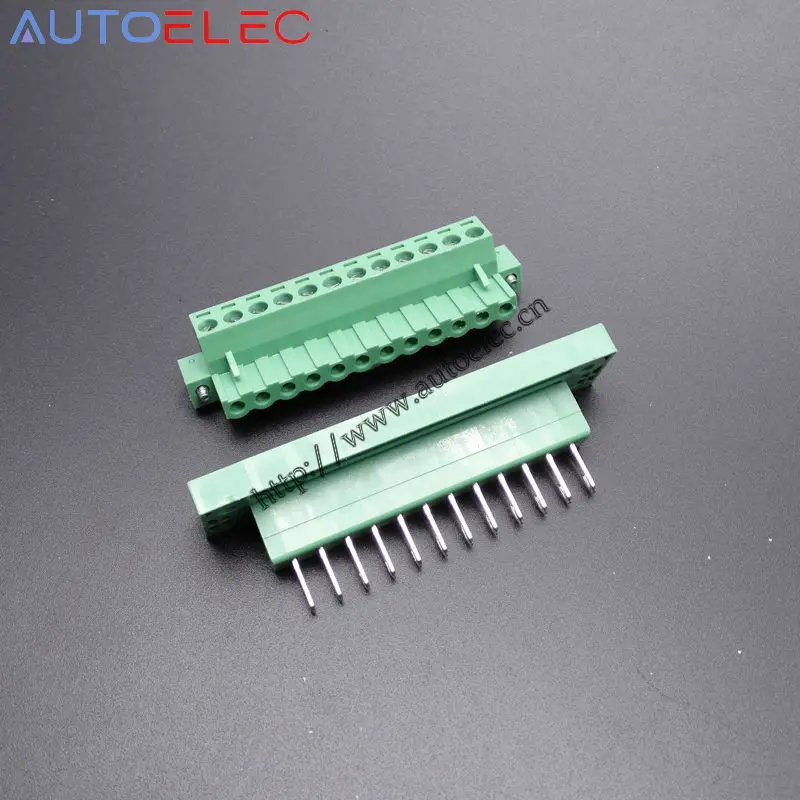 12 полюсов клеммные блоки PCB разъем панель 5 08 мм Шаг мужской женский прямой