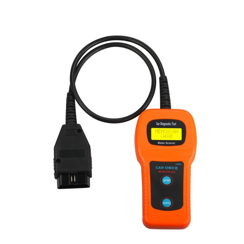 1 шт U480 OBD2 CAN BUS &amp двигатель код читателя 2 линии ЖК-дисплей 10 V ~ 12 автомобиль