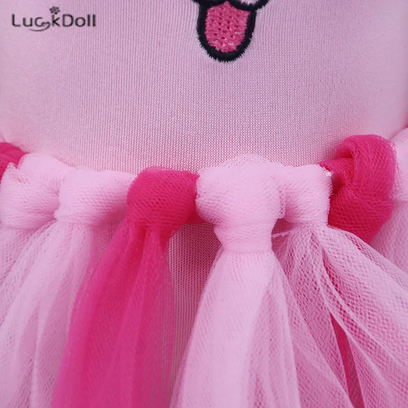 LUCKDOLL новая заколка для волос в виде кролика Одежда из трех предметов подходит 18 дюймов Американский 43cmBaby аксессуары для кукол, игрушки для девочек, подарок поколения