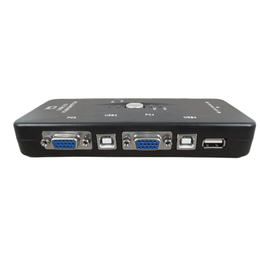 4-портовый концентратор USB 2 0 KVM VGA/SVGA адаптер для подключения клавиатуры и мыши
