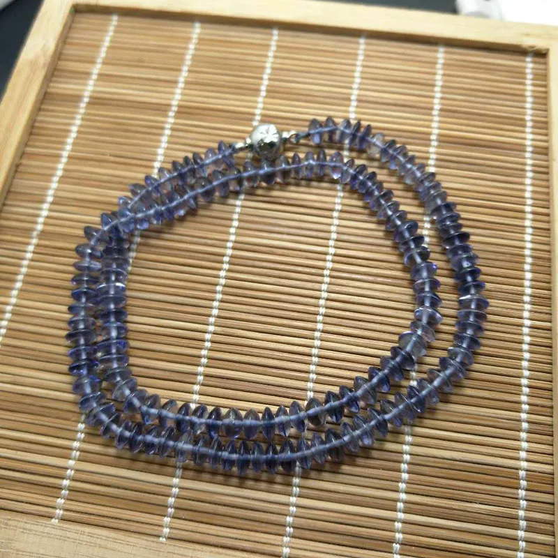Tbj DIY Естественный голубой айолит свободные драгоценных камней бусы для браслет и