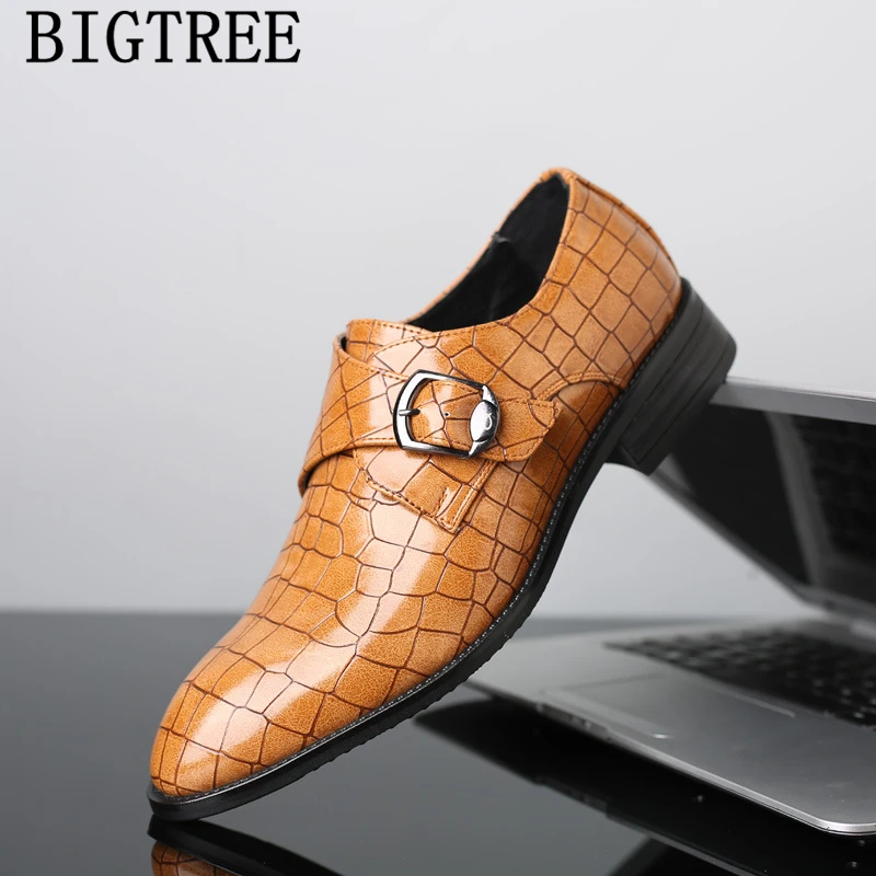 Крокодиловая обувь для мужчин Классические Кожаные Туфли офиса парикмахерской
