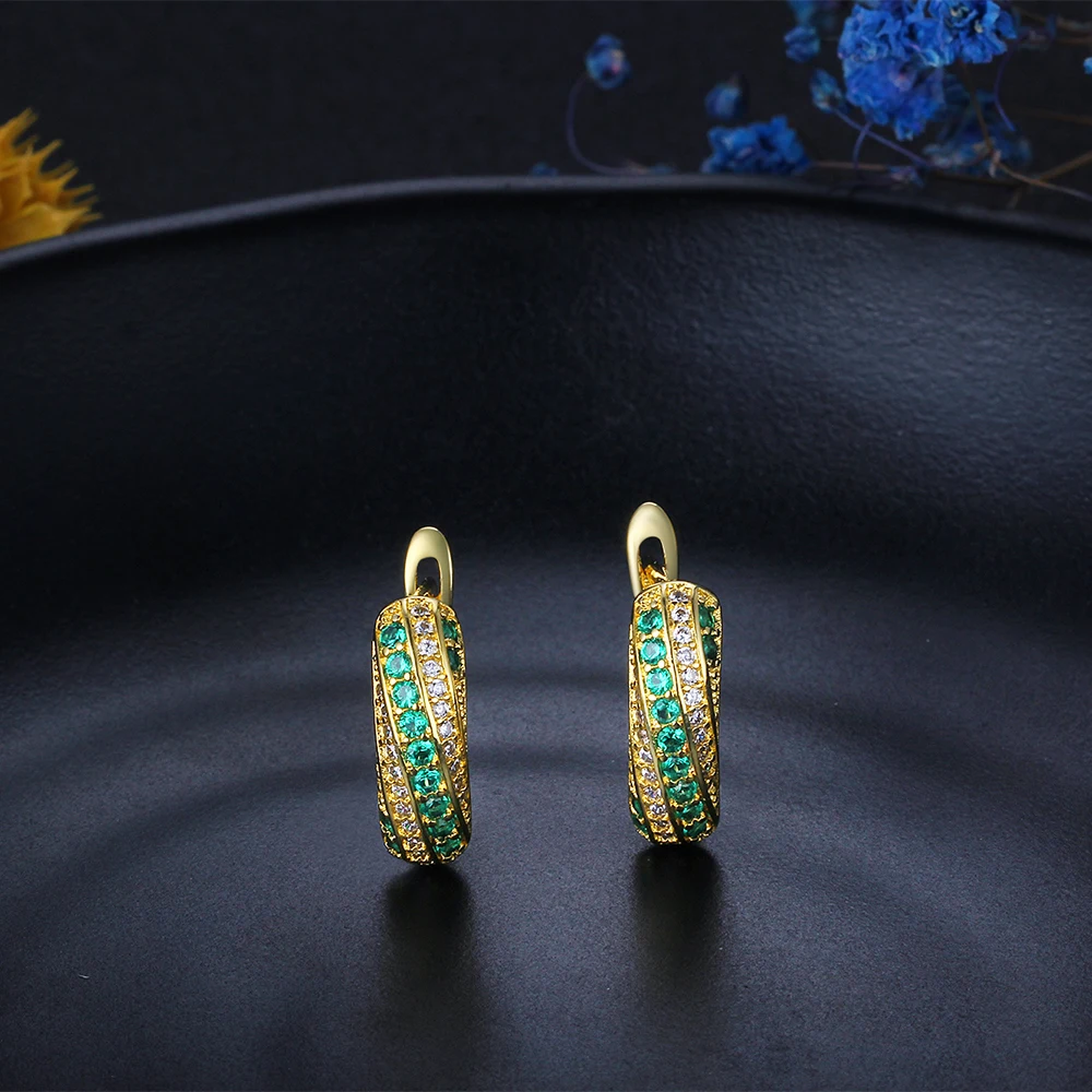 Модные серьги-кольца для вечеринок Элегантные Простые золотого цвета