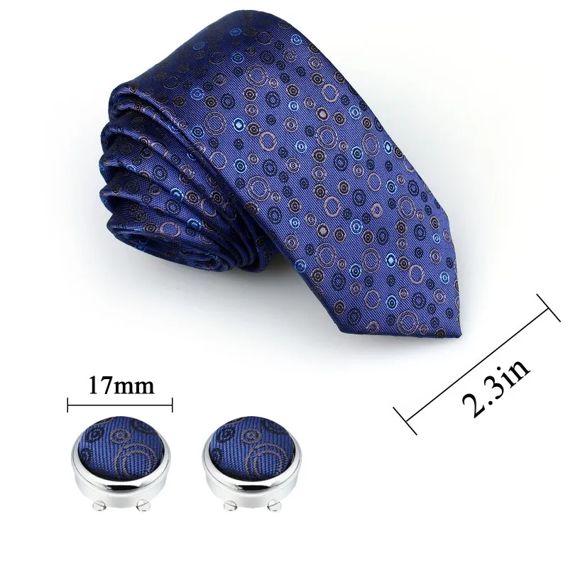 HAWSON Colorful Pattern Necktie Set with Pocket Square Tie-Clip and Button Cover Cuff-links Hot Selling | Аксессуары для одежды