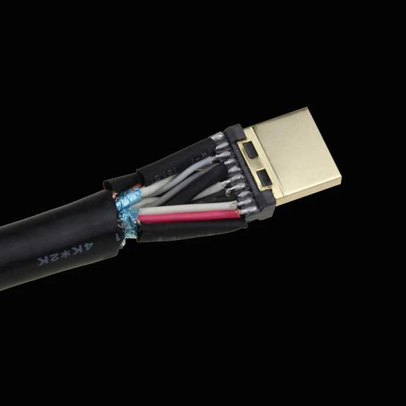 HDMI кабель с золотым покрытием разъема высокой скорости для подключения компьютера к телевизору