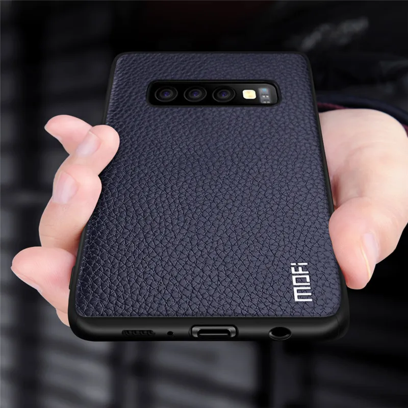 Blue Для S10 Plus чехол для samsung S10 Sase чехол для samsung Galaxy S10+ чехол MOFi для Galaxy S10 чехол s противоударный бизнес Capas - Цвет: Blue
