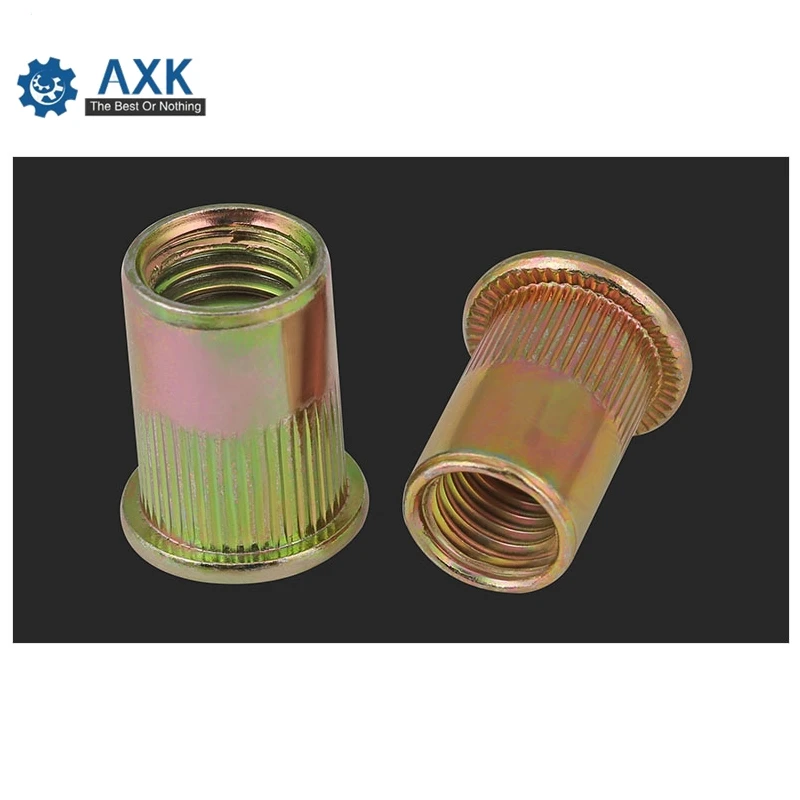 40 шт. рифленые гайки из углеродистой стали с цинковым покрытием|Гайки| |