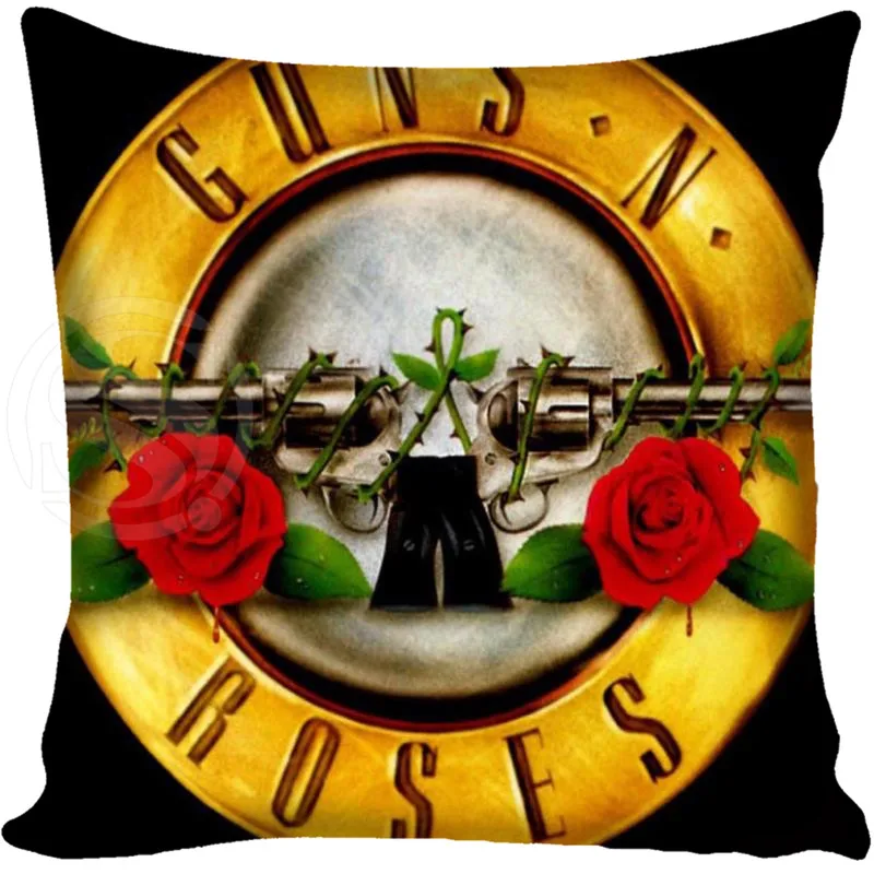 Custom Guns N' Roses Square Pillowcase Custom Zippered Bedroom Home Pillow Cover Case 1pcs custom 40x40cm