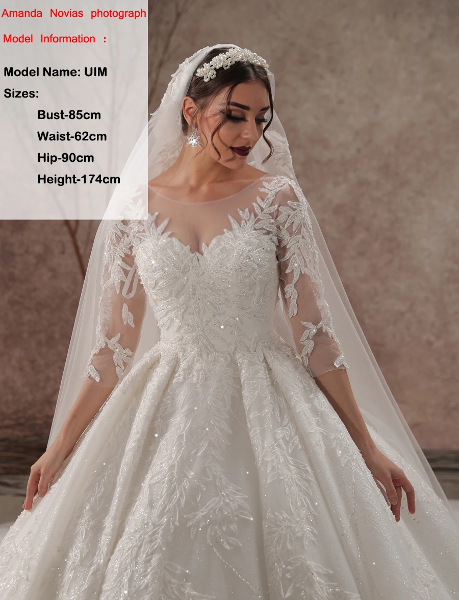 Бренд Amanda Novias, высокое качество, на заказ, свадебное платье, настоящая работа, фото