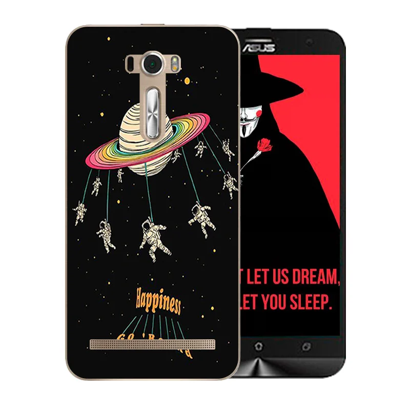 Чехлы для телефонов Asus ZenFone 2 Laser ZE550KL Space Moon Pattern Мягкий чехол 5 дюймов Zenfone Ze551kl Z00LD
