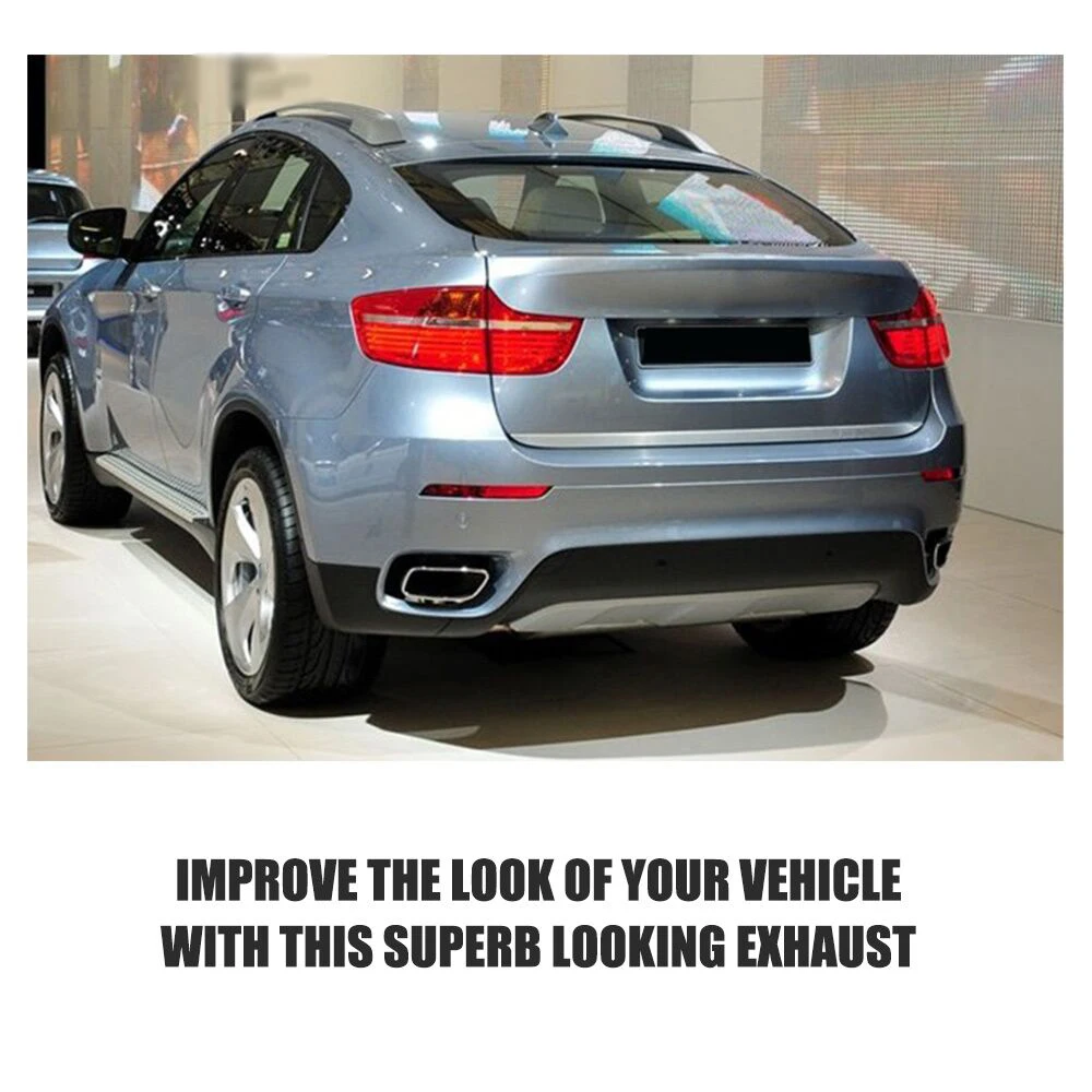 Глушитель для BMW X6 E71 30D 35D 40D 2008-2013 1 пара (левый и правый) из нержавеющей стали |