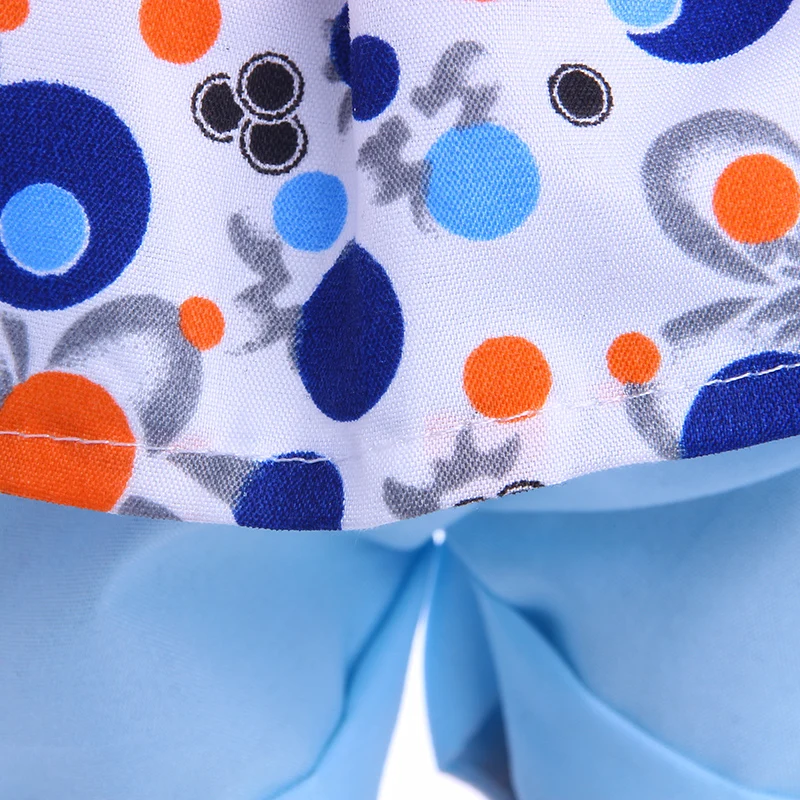 

The Luckdoll blue bow suit fits the 18-inch American doll, the best holiday gift for a child.