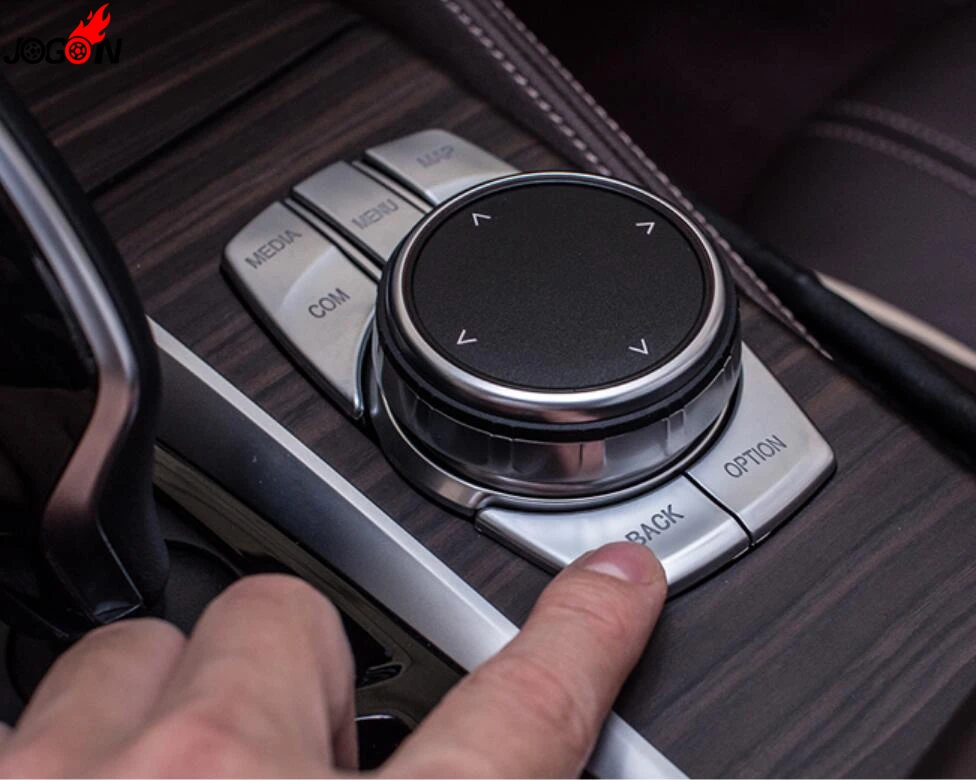 5 шт. АБС пластик iDrive крышка кнопки управления мультимедиа наклейка для BMW серии G30