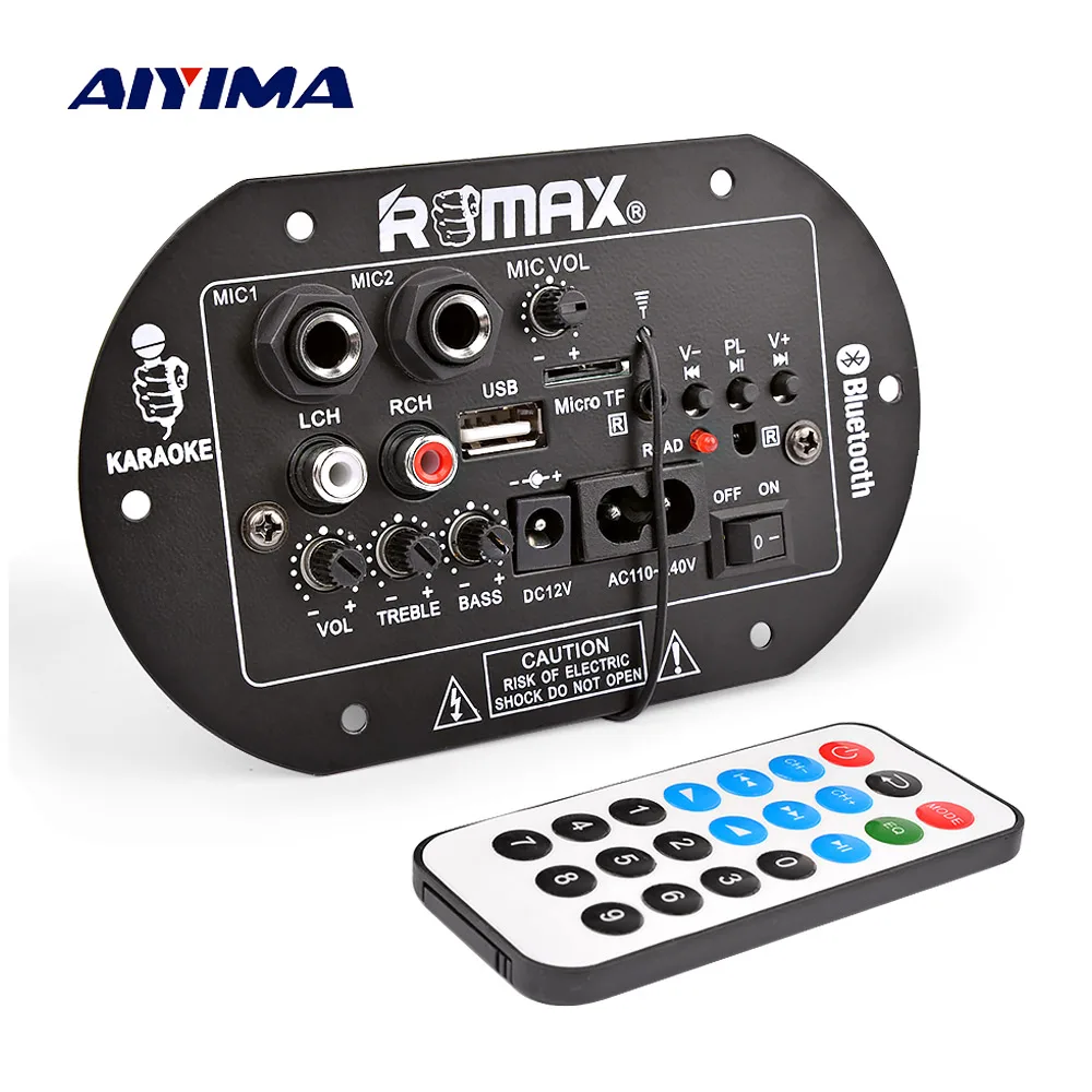 AIYIMA Bluetooth Сабвуфер Усилитель Аудио для платы микрофон усилитель мощности