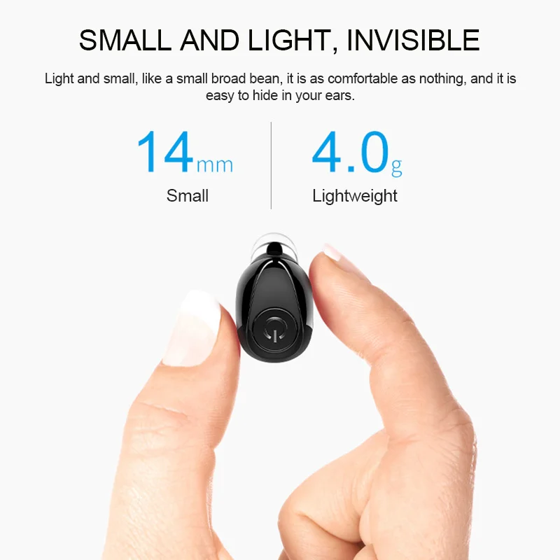 Бизнес в ухо V4.2 Bluetooth наушники беспроводные 3D стерео телефон Eaebud моно гарнитура