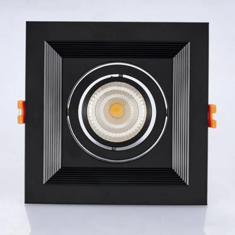 Оптовая цена Квадратный светодиодный потолочный светильник COB с регулируемой