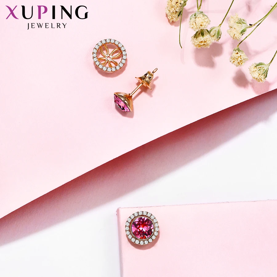 Xuping ювелирные изделия гипоаллергенный стержень серьги кристаллы от Swarovski милый популярный дизайн для женщин подарок на день рождения S169.1-20610