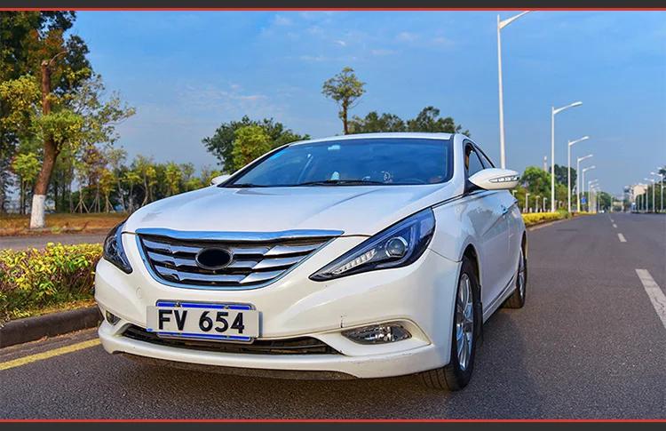 AKD автомобильный Стайлинг Головной фонарь для hyundai Sonata СВЕТОДИОДНЫЙ Фонарь 2011- динамический сигнал поворота светодиодный DRL Hid Bi Xenon автомобильные аксессуары