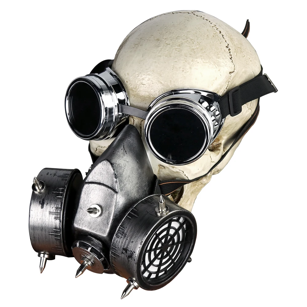 Steampunk Men Women Retro Haze Masks Classic Gothic Halloween Cosplay Googles Gas Masks Anti-frogging Customized Mask