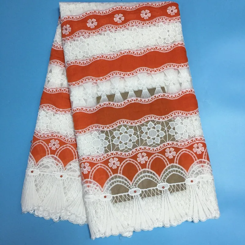 Высокое качество Новинка 2017 года жемчуг гипюр в африканском стиле Кружево Ткань