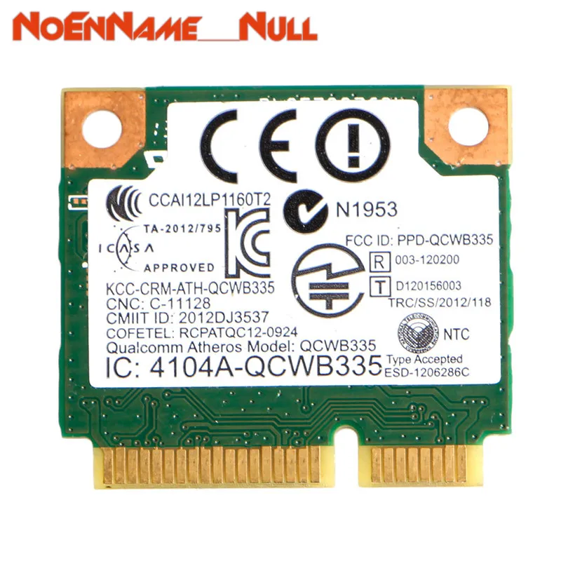 Сетевая карта Wi Fi адаптер Intel Qualcomm Atheros QCWB335 wifi мини беспроводная памяти для Dell DW1705