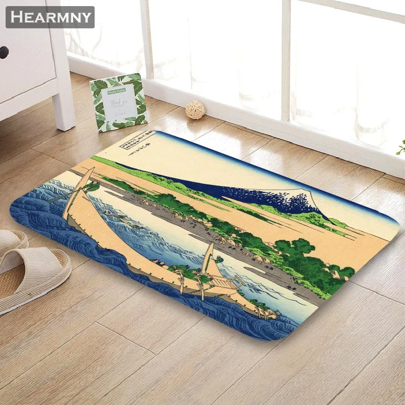 Новое поступление коврик HEARMNY Ukiyo E домашний машинного изготовления