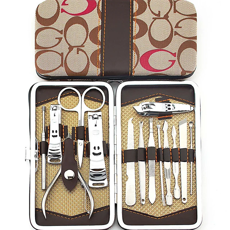 Новый комплект ножниц для ногтей большой рисунок G набор инструментов маникюра