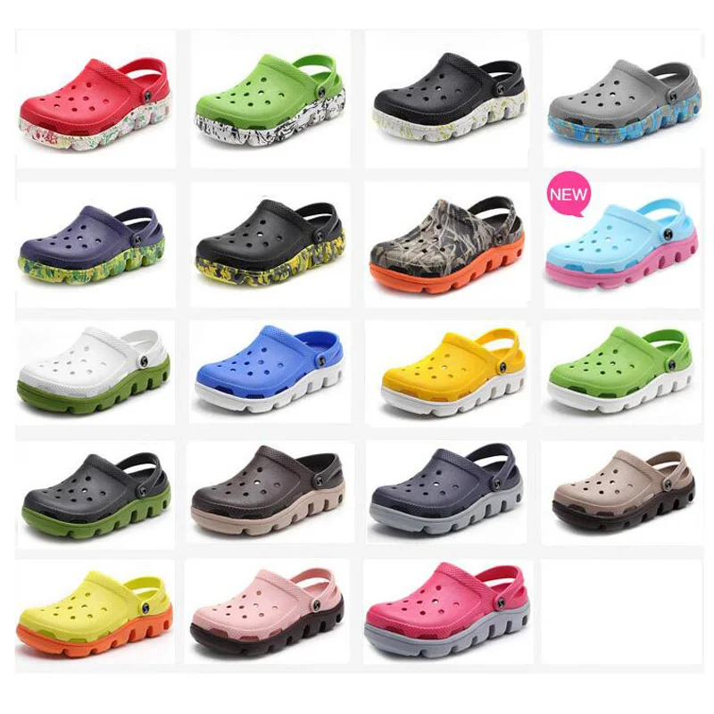2020 New women sandals hole slippers couple sandals mules and clogs garden shoes for women breathable beach shoes 36-40 AF71