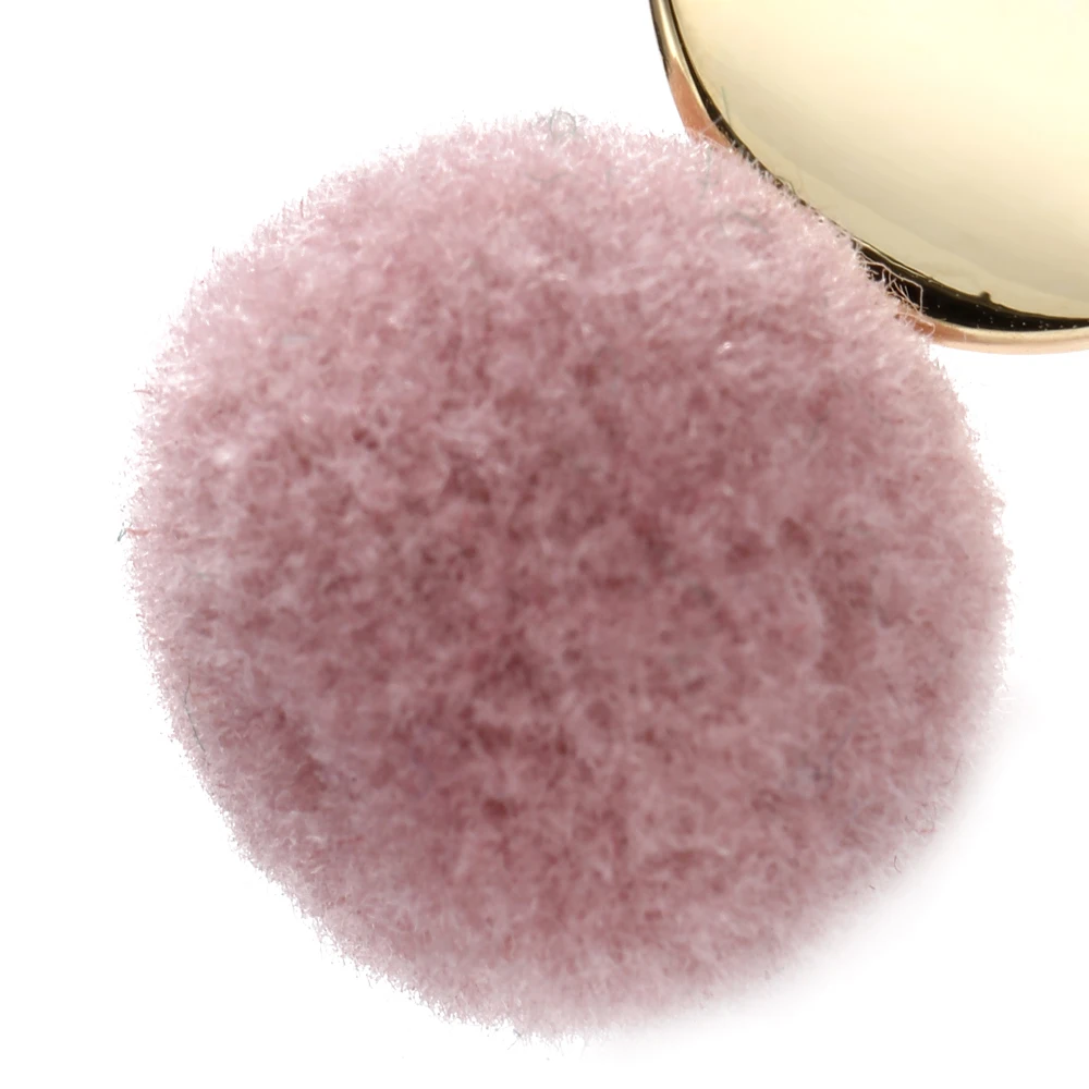 Женские Висячие серьги с меховым шариком круглой формы золотого цвета в