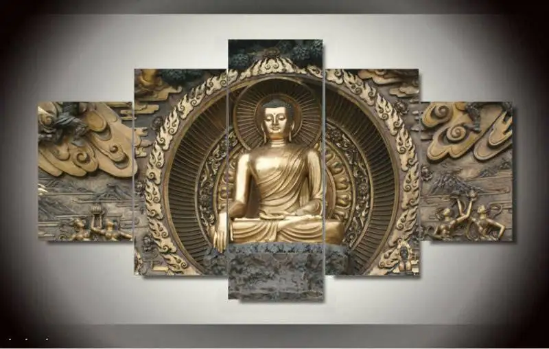 Картина в рамке с изображением Будды статуя настенная живопись декор для комнаты