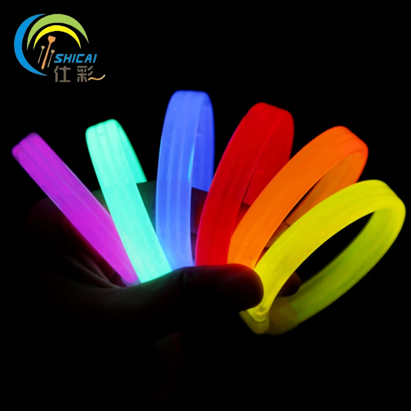 1 шт./бесплатная доставка цветной светодиодный браслет флуоресцентный реквизит