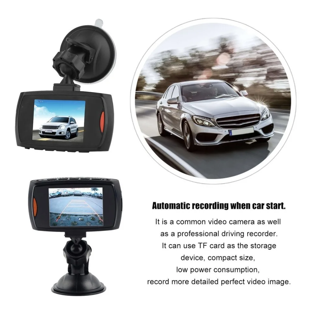 HD 720P Автомобильный видеорегистратор камера видеорегистратор видео 2,4 дюймов ЖК-дисплей ночное видение Автомобильная камера рекордер ночное видение Прямая поставка