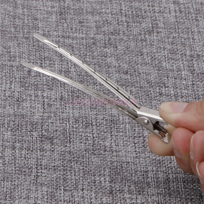 

Hair Clips Hairdressing Duck Alligator Clips Salon Tool Stainless Steel