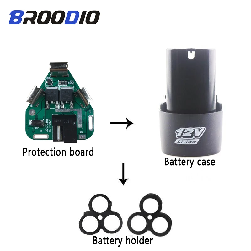 BMS 3S 12V DC электрические инструменты литий-ионная батарея Защитная плата BMS схема 18650 Держатель 3 ячейки для ручного литиевого сверла PCB