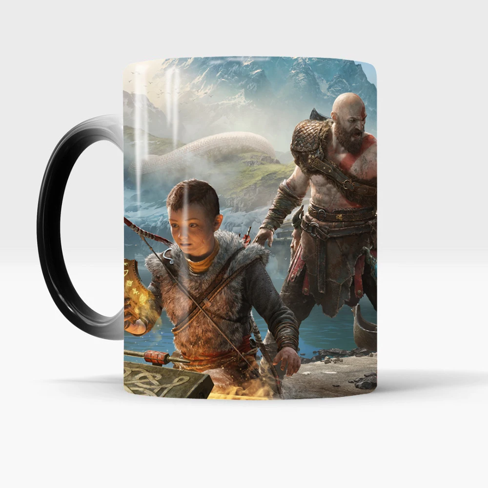 God of War 4 кофейные кружки, меняющие тепло, меняющие цвет, чайная чашка