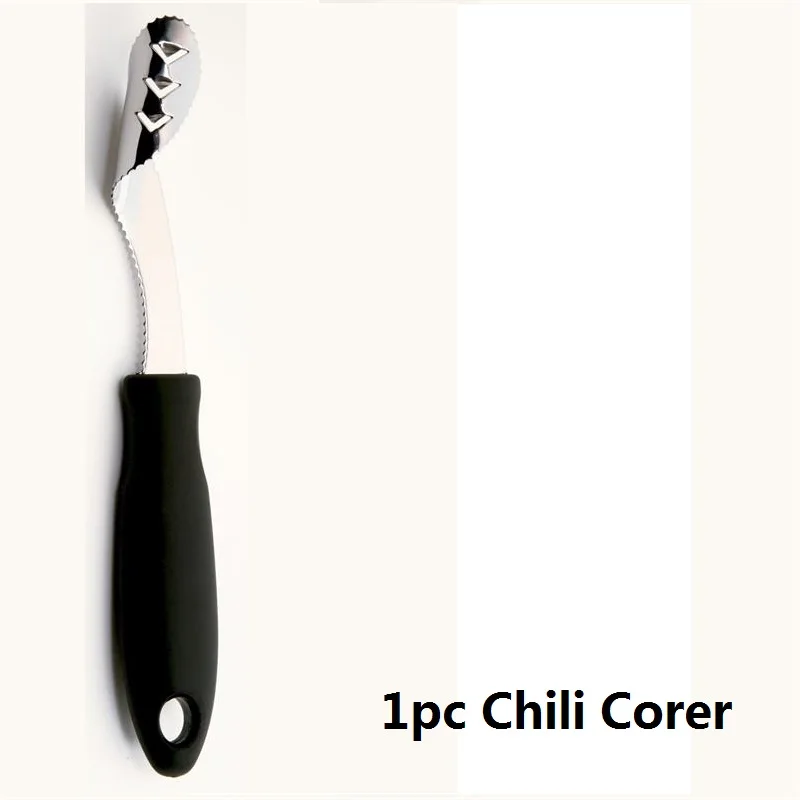 1pcs Chili corer " 18 отверстий антипригарная решетка для перца чили jalapeno перец жаркое стеллажи аксессуары для курицы ноги черный держатель для барбекю инструмент для барбекю - Цвет: 1pcs Chili corer