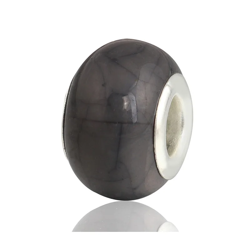 Хит продаж 10 видов цветов муранский узор из смолы бусины амулеты подходят для