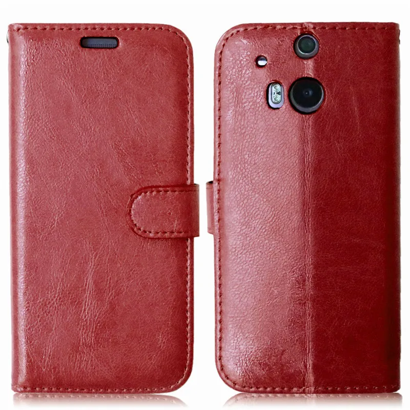 Чехол для HTC One M8 кожаный чехол бумажник с откидной крышкой Crazy Horse подставкой