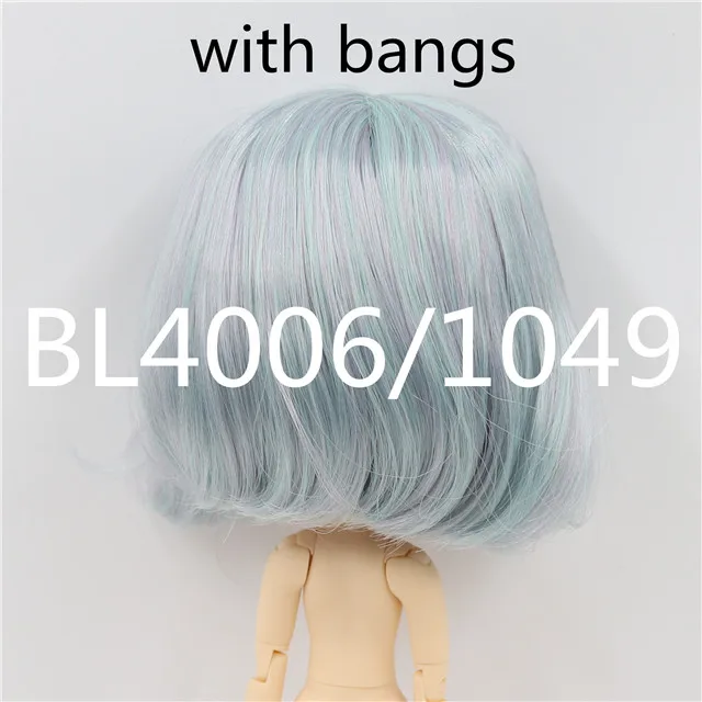 wavy hair-c Blyth кукла ледяной парик rbl головы и купол короткие волнистые волосы для DIY кутом куклы - Цвет: wavy hair-c