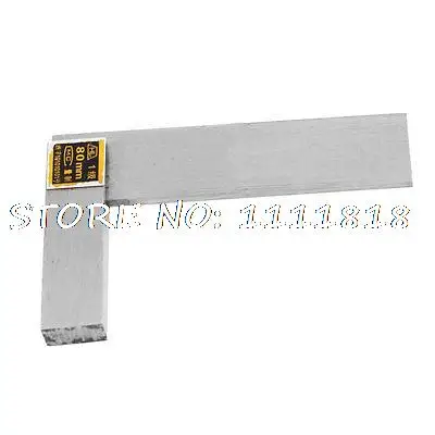 

80mm x 50mm Scale Trisquare Bladed Metal Beveled Edge Square w Wooden Box