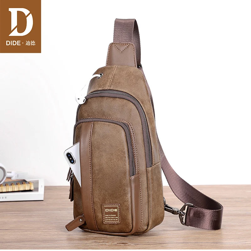 Нагрудная сумка DIDE Мужская Модный мессенджер большой вместимости
